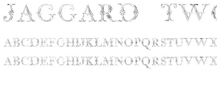 Jaggard Two font